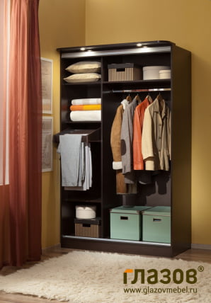 Шкаф-купе 3 Симпле Композиция Венге / Simple_1