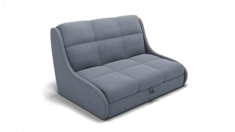 Диван Куба 700 (ЗР) Цвет фасада: Серый; Тип: Прямой; Материал фасада: Металл/Велюр_0