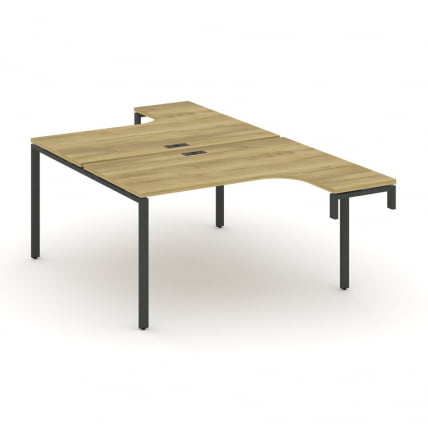 Рабочая станция-надставка на опорные тумбы CОНCЕПТ CН.ДСАН-002 Дуб Винченцо Черный / CONCEPT CN.DSAN-002_0