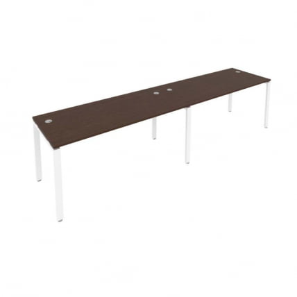 Рабочая станция на 2 раб.места Метал Сйстем Б.СМ-2.4 Венге/Белый / Metal System_0