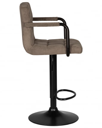 Стул барный ДОБРИН КРУГЕР АРМ БЛАCК (какао вельвет (ЛАР-Е2041-05)) / DOBRIN KRUGER ARM BLACK (LAR-E2041-05))_2