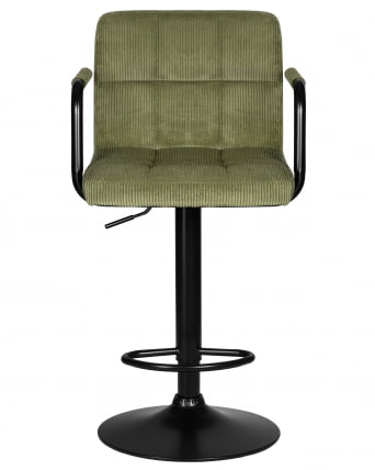 Стул барный ДОБРИН КРУГЕР АРМ БЛАCК (зеленый вельвет (ЛАР-Е2041-7)) / DOBRIN KRUGER ARM BLACK (LAR-E2041-7))_5