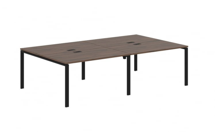 Бенч-система 4-местная ЕДИС ЕУВСТ 2716 Дуб Денвер темный Черный / EDIS EUWST_0