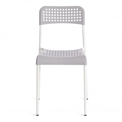 Стул АДДЕ (мод. C-049) металл/пластик, 39 х 49 х 78 см, Грей (серый) /Вхите (белый) / ADDE (mod. C-049) Grey /White_4