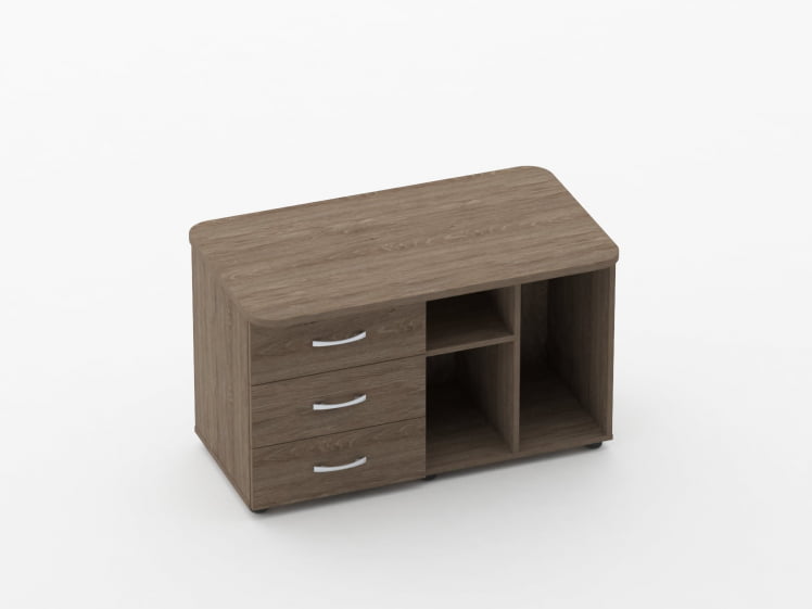 Тумба сервисная Глассй 3.16.12Л Дуб Верцаска / Glassy_0