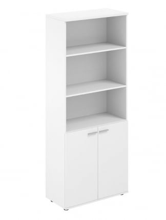 Шкаф высокий полуоткрытый Сигма СГ.851.ВХ.ВХ Белый / Sigma SG.851.WH.WH_0