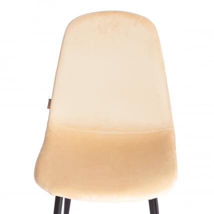 Стул БРЕЕЗЕ (мод. ДЖСC-58) Велюр/металл , 44 х 53 х 86 см, сандй (песочный) ХЛР6 / черный / BREEZE (mod. JSC-58) sandy HLR6_5