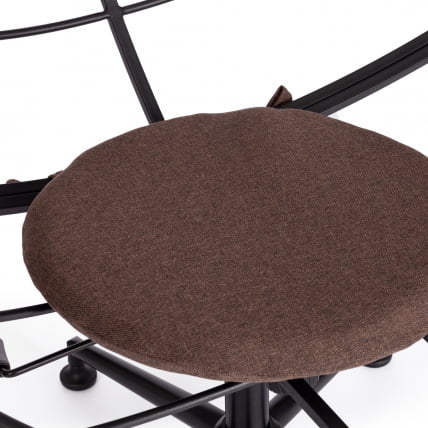Кресло CЛОУДЕ рогожка/металл, 97х98х90-96см, коричневый, 3М7-147 / CLOUDE_10
