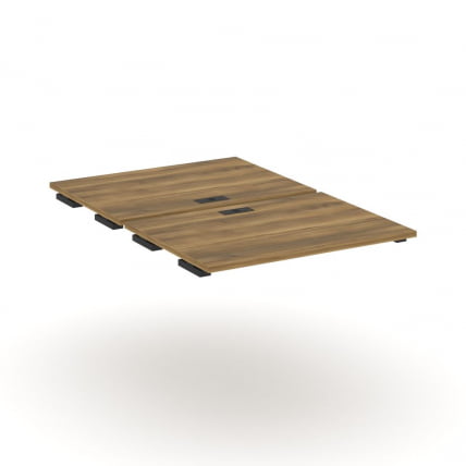 Двойной стол-приставка к двум опорным тумбам/шкафам CОНCЕПТ CН.ДСПР-005 Сандал Янтарный Черный / CONCEPT CN.DSPR-005_0