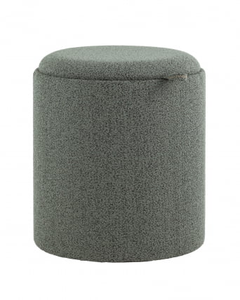 Пуф-столик с ящиком Хюгге С букле темно-серый / S_0