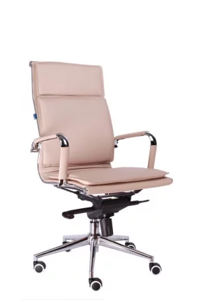 Кресло руководителя Нерей М экокожа Бежевый / Nerey M_3