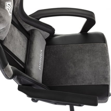 Кресло компьютерное БРАБИКС Форсер ГМ-127, 2 подушки, экокожа/велюр, черное/серое / BRABIX Forcer GM-127,_6