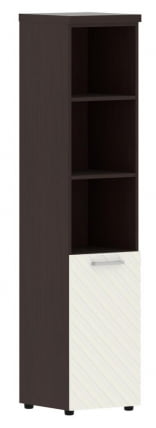 Шкаф колонка с глухой малой дверью и топом (левый) Торр ЛУКС ТЛХC 42.5 Л Венге Магия Латте / Torr LUX TLHC L_0