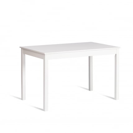 Обеденный комплект Хадсон (стол + 4 стула)/ Худсон Дининг Сет (мод.0102) МДФ/тополь/меламин, стол: 118х74х73 см, стул: 42,5кс46,5кс93,5 см, Вхите (белый) / Hudson Dining Set (mod.0102) 42,5x46,5x93,5 White_1