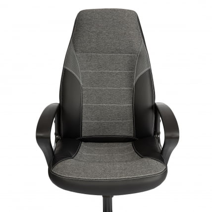 Кресло ИНТЕР (24) кож/зам/ткань, черный/серый, 36-6/207/ТВ-12/ТВ-11 / INTER 36-6/207/TW-12/TW-11_5