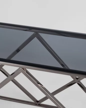 Консоль ИНСИГНИЯ 115кс30 Темный хром стекло смоке / 115x30 smoke_5