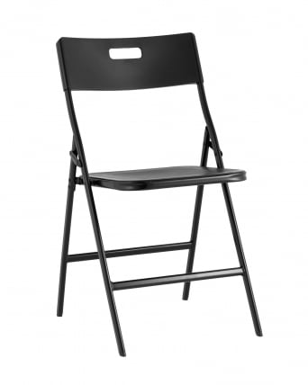 Комплект раскладного стола и стульев Кейт черный_3