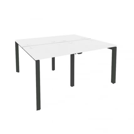 Рабочая станция на П-образном м/к ОНИКС О.МП-Д.РС-4.0.7 Белый Бриллиант/Антрацит / ONIX O.MP-D.RS-4.0.7_0