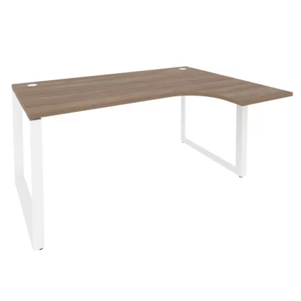 Стол эргономичный правый на О-образном м/к ОНИКС О.МО-СА-4Р Дуб Аризона/Белый / ONIX O.MO-SA-4R_0