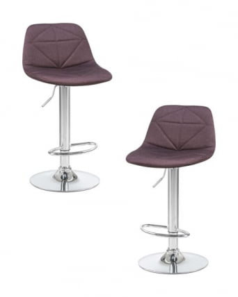 Стул барный ДОБРИН ДИНА (коричневый) 2 шт / DOBRIN DINA_0