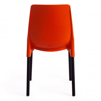 Стул ГЕНИУС (мод 75) металл/пластик, 46кс56кс84cм, оранжевый/черные ножки / GENIUS (mod 46x56x84cм,_3