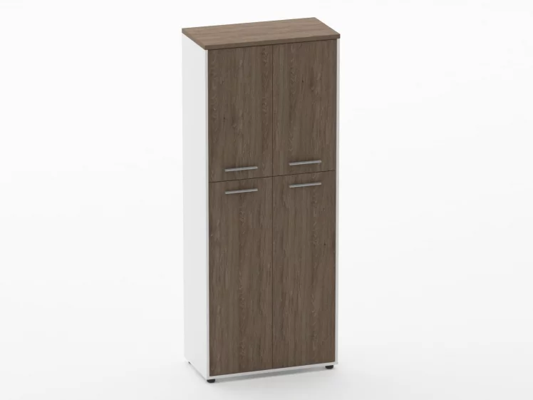 Шкаф 4 широкий закрытый, 4 двери Дека 10.19.141 Дуб Верцаска/Белый / Deka_0