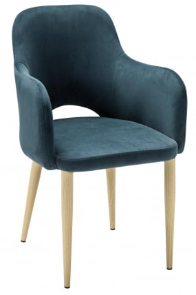 Кресло Ледгер К Диаг блуе/нат.дуб / Ledger Diag blue/нат.дуб_0