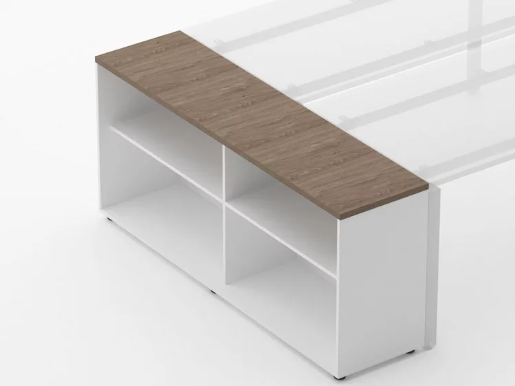 Тумба открытая Дека 9.01.165 Дуб Верцаска/Белый / Deka_1