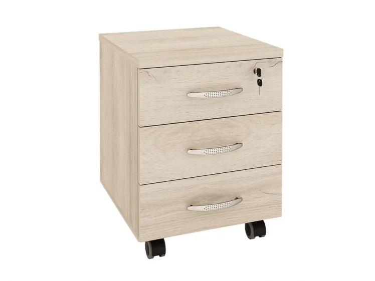 Тумба 3 ящика с замком Альфа 64.47 Дуб Кронберг_0