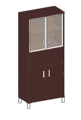 Стеллаж стекло тонированное В430.10 Бургунди_0