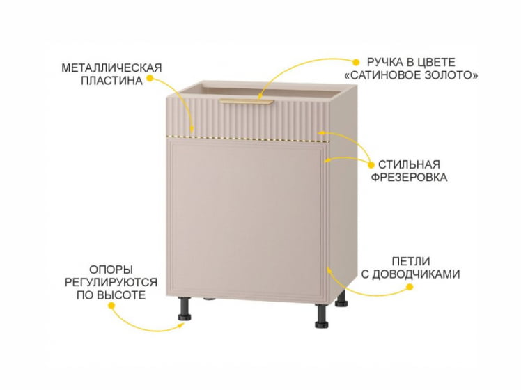 Напольный шкаф (лев/прав) Флоренция 107.43_3