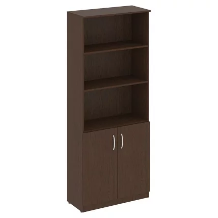 Шкаф высокий широкий (2 низкие двери ЛДСП) НОВА С В.СТ-1.1 Венге Цаво / NOVA S_0