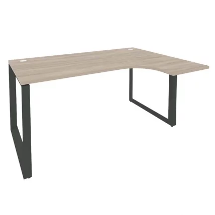Стол эргономичный правый на О-образном м/к ОНИКС О.МО-СА-4Р Дуб Аттик/Антрацит / ONIX O.MO-SA-4R_0