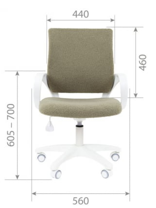 Детское кресло CХАИРМАН ТИН (КИДС) 103 белый пластик БАРНИ (БАРНИ) Оливка / CHAIRMAN (KIDS) (BARNI)_14