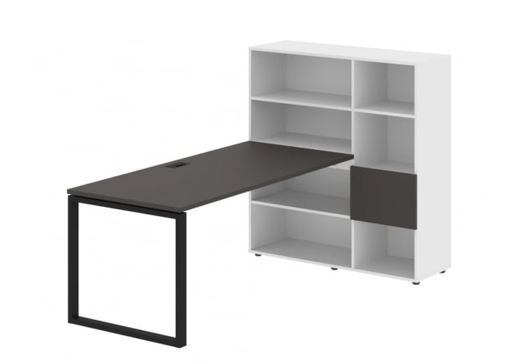 Рабочая станция ЕДИС ЕКРСТ 1217 Мокко Черный Белый / EDIS EQRST_0