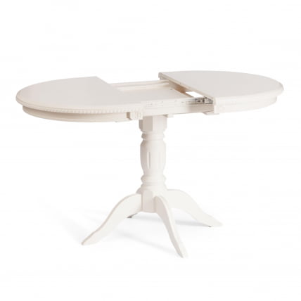 Стол СТЕФАНО бук, мдф, 100+30кс80кс77см, Иворй вхите / STEFANO 100+30x80x77см, Ivory white_5