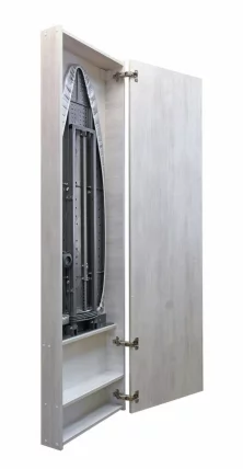 Шкаф со встроенной гладильной доской Ирон Бокс Еко (правый) Беленый дуб / Iron Box Eco_2