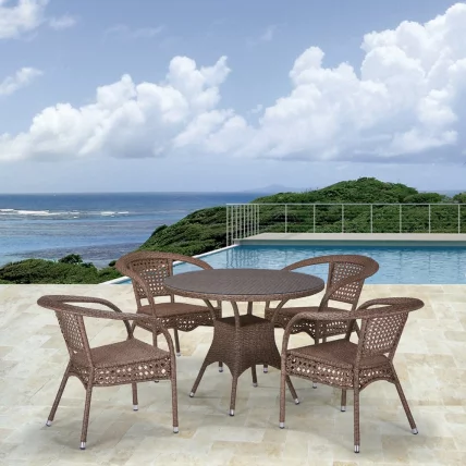 Комплект плетеной мебели Т220CТ/Й32-В56 Лигхт бровн 4Пcс / T220CT/Y32-W56 Light brown 4Pcs_0