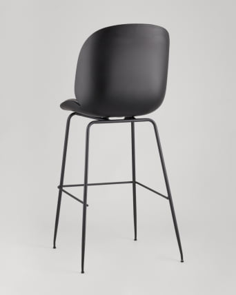Стул барный Беетле Лите ПУ со спинкой Серый / Beetle Lite PU_4