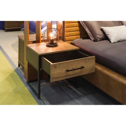 Тумба прикроватная Лофт Дуб натур/Бетон / Loft_10