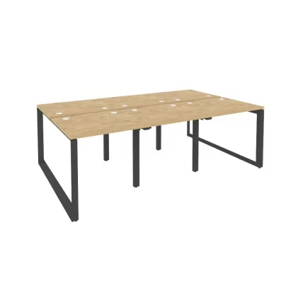 Рабочая станция на О-образном м/к ОНИКС О.МО-Д.РС-6.0.7 Тиквуд Светлый/Антрацит / ONIX O.MO-D.RS-6.0.7_0