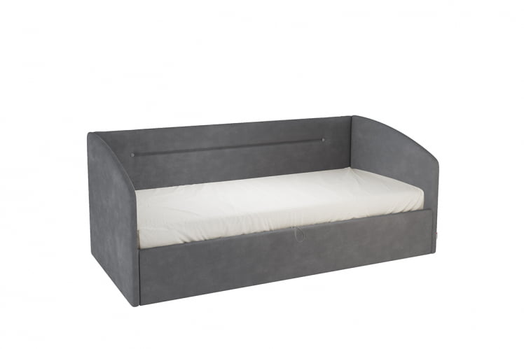 Кровать  0.9 Альба (Софа) КМ.С-16 графит (велюр) / КМ.S-16_0