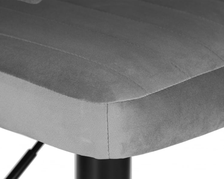 Стул барный ДОБРИН CХАРЛЙ БЛАCК (серый велюр (МДЖ9-75)) / DOBRIN CHARLY BLACK (MJ9-75))_6