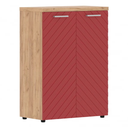 Шкаф с глухими средними дверьми и топом Торр ЛУКС ТЛМC 85.1 Дуб Бофорд Красный / Torr LUX TLMC_0