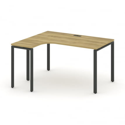 Стол эргономичный левый CОНCЕПТ CН.ОСА-002(Л) Дуб Винченцо Антрацит / CONCEPT CN.OSA-002(L)_0