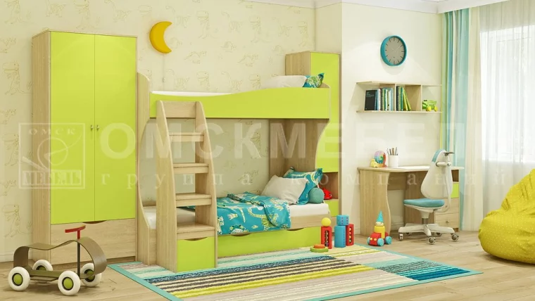 Детская Пионер №1 Дуб сонома-лайм_0