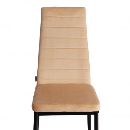 Стул Еасй (мод. ДЖСC02-1) металл, флок, 41 х 52 х 96 см, сандй (песочный) ХЛР6 / черный / Easy (mod. JSC02-1) sandy HLR6_5