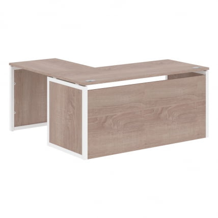 Стол письменный угловой правый КСТЕН-КП КСКПCТ 1615Х Р Дуб Сонома Белый / XTEN-QP XQPCT 1615H R_0