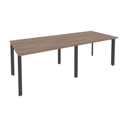 Стол переговорный (2 столешницы) ОНИКС О.МП-ПРГ-2.2 Дуб Аризона/Антрацит / ONIX O.MP-PRG-2.2_0