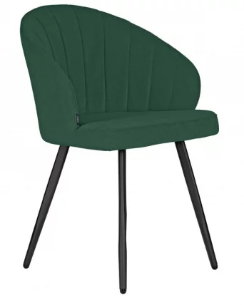 Стул обеденный ДОБРИН НАОМИ (ЭМАЛЬ ЧЕРНЫЙ МУАР велюр Катаниа Изумруд) / DOBRIN NAOMI Catania Izumrud)_2
